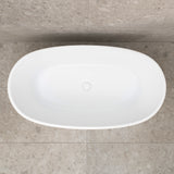 Byron Egg 1300mm Oval Freestanding Bath, Matte White