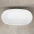 Byron Egg 1300mm Oval Freestanding Bath, Matte White