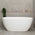 Byron Egg 1400mm Oval Freestanding Bath, Gloss White