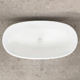 Byron Egg 1400mm Oval Freestanding Bath, Gloss White