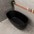 Byron Egg 1400mm Oval Freestanding Bath, Matte Black