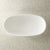 Egg Oval 1400mm Freestanding Bath, Gloss White