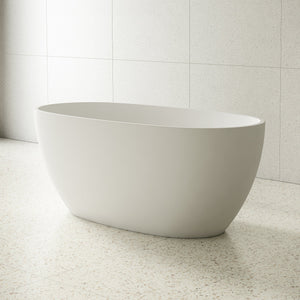 Egg Oval 1400mm Freestanding Bath, Matte White