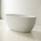 Egg Oval 1400mm Freestanding Bath, Matte White