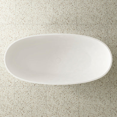 Egg Oval 1500mm Freestanding Bath, Gloss White