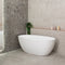 Byron Egg 1500mm Oval Freestanding Bath, Gloss White