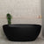 Byron Egg 1500mm Oval Freestanding Bath, Matte Black