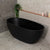 Byron Egg 1500mm Oval Freestanding Bath, Matte Black