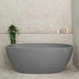 Byron Egg 1500mm Oval Freestanding Bath, Matte Charcoal Grey - SPECIAL EDITION