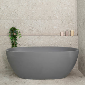 Byron Egg 1500mm Oval Freestanding Bath, Matte Charcoal Grey - SPECIAL EDITION