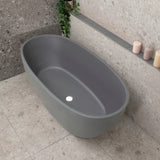 Byron Egg 1500mm Oval Freestanding Bath, Matte Charcoal Grey - SPECIAL EDITION