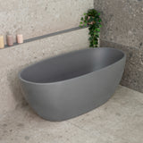 Byron Egg 1500mm Oval Freestanding Bath, Matte Charcoal Grey - SPECIAL EDITION