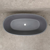 Byron Egg 1500mm Oval Freestanding Bath, Matte Charcoal Grey - SPECIAL EDITION