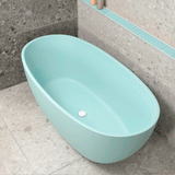 Byron Egg 1500mm Oval Freestanding Bath, Matte Duck Egg Blue - SPECIAL EDITION