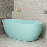 Byron Egg 1500mm Oval Freestanding Bath, Matte Duck Egg Blue - SPECIAL EDITION