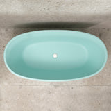 Byron Egg 1500mm Oval Freestanding Bath, Matte Duck Egg Blue - SPECIAL EDITION
