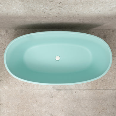 Byron Egg 1500mm Oval Freestanding Bath, Matte Duck Egg Blue - SPECIAL EDITION