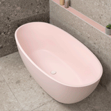 Byron Egg 1500mm Oval Freestanding Bath, Matte Light Pink - SPECIAL EDITION