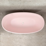 Byron Egg 1500mm Oval Freestanding Bath, Matte Light Pink - SPECIAL EDITION