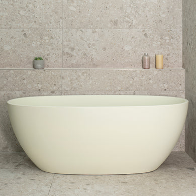 Byron Egg 1500mm Oval Freestanding Bath, Matte Light Pistachio Green - SPECIAL EDITION