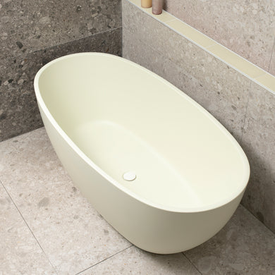 Byron Egg 1500mm Oval Freestanding Bath, Matte Light Pistachio Green - SPECIAL EDITION