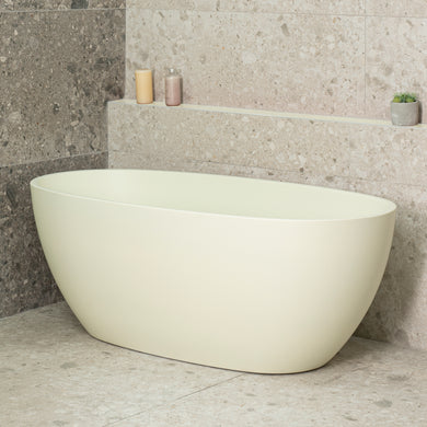 Byron Egg 1500mm Oval Freestanding Bath, Matte Light Pistachio Green - SPECIAL EDITION