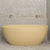 Byron Egg 1600mm Oval Freestanding Bath, Matte Vanilla Beige - SPECIAL EDITION