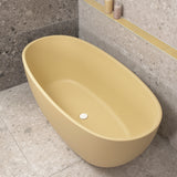 *Clearance Stock* Byron Egg 1500mm Oval Freestanding Bath, Matte Vanilla Beige - SPECIAL EDITION
