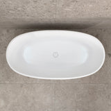 Byron Egg 1500mm Oval Freestanding Bath, Matte White