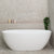 Byron Egg 1600mm Oval Freestanding Bath, Gloss White