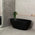 Byron Egg 1600mm Oval Freestanding Bath, Matte Black