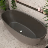 Byron Egg 1600mm Oval Freestanding Bath, Matte Charcoal Grey - SPECIAL EDITION