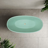 Byron Egg 1600mm Oval Freestanding Bath, Matte Mint Green - SPECIAL EDITION