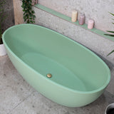 Byron Egg 1600mm Oval Freestanding Bath, Matte Mint Green - SPECIAL EDITION
