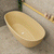 *Clearance Stock* Byron Egg 1600mm Oval Freestanding Bath, Matte Vanilla Beige - SPECIAL EDITION