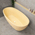 Byron Egg 1600mm Oval Freestanding Bath, Matte Vanilla Beige - SPECIAL EDITION