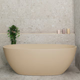 Byron Egg 1600mm Oval Freestanding Bath, Matte Vanilla Beige - SPECIAL EDITION