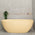 Byron Egg 1600mm Oval Freestanding Bath, Matte Vanilla Beige - SPECIAL EDITION