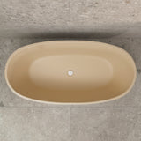 Byron Egg 1600mm Oval Freestanding Bath, Matte Vanilla Beige - SPECIAL EDITION