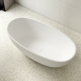 Egg Oval 1600mm Freestanding Bath, Gloss White