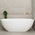 Byron Egg 1700mm Oval Freestanding Bath, Gloss White