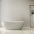 Egg Oval 1700mm Freestanding Bath, Gloss White