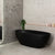 Byron Egg 1700mm Oval Freestanding Bath, Matte Black