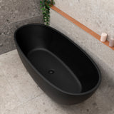 Byron Egg 1700mm Oval Freestanding Bath, Matte Black