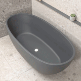 Byron Egg 1700mm Oval Freestanding Bath, Matte Charcoal Grey - SPECIAL EDITION