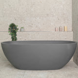 Byron Egg 1700mm Oval Freestanding Bath, Matte Charcoal Grey - SPECIAL EDITION