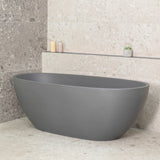 Byron Egg 1700mm Oval Freestanding Bath, Matte Charcoal Grey - SPECIAL EDITION