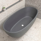 Byron Egg 1700mm Oval Freestanding Bath, Matte Charcoal Grey - SPECIAL EDITION