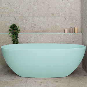 Byron Egg 1700mm Oval Freestanding Bath, Matte Duck Egg Blue - SPECIAL EDITION
