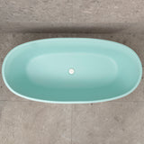 Byron Egg 1700mm Oval Freestanding Bath, Matte Duck Egg Blue - SPECIAL EDITION